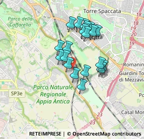 Mappa Via Sinopoli, 00178 Roma RM, Italia (1.487)