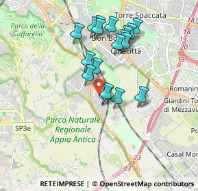 Mappa Via Sinopoli, 00178 Roma RM, Italia (1.72222)