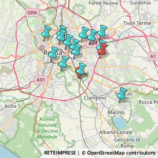 Mappa Via Sinopoli, 00178 Roma RM, Italia (7.456)