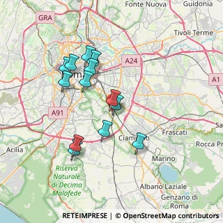 Mappa Via Sinopoli, 00178 Roma RM, Italia (6.91538)