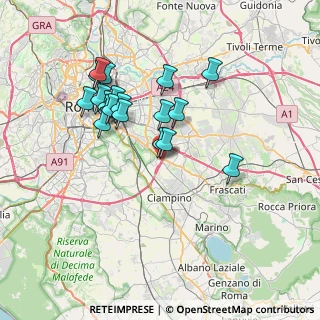 Mappa Via Ardore, 00173 Roma RM, Italia (7.01842)