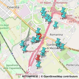 Mappa Via Ardore, 00173 Roma RM, Italia (1.0895)