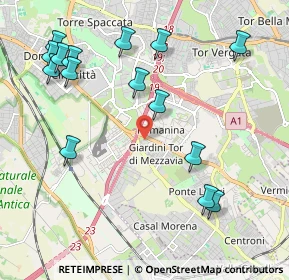 Mappa Via Torre di Mezzavia, 00100 Roma RM, Italia (2.54733)