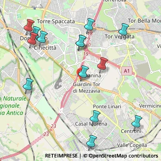Mappa Centro commerciale Anagnina a, 00173 Roma RM, Italia (2.73714)