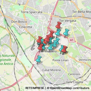 Mappa Centro commerciale Anagnina a, 00173 Roma RM, Italia (1.1015)