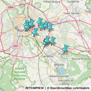 Mappa Centro commerciale Anagnina a, 00173 Roma RM, Italia (6.31)