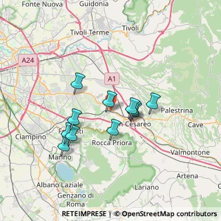 Mappa Via Provinciale Frascati Colonna, 00030 Colonna RM, Italia (6.09455)