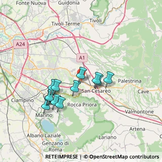 Mappa Via Provinciale Frascati Colonna, 00030 Colonna RM, Italia (6.69)