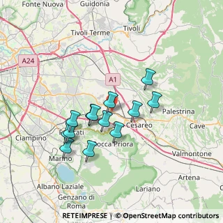 Mappa Via Provinciale Frascati Colonna, 00030 Colonna RM, Italia (6.30769)