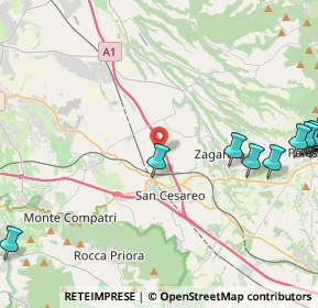 Mappa Via di Colle Chiuso, 00030 San Cesareo RM, Italia (6.69083)