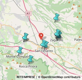 Mappa Via di Colle Chiuso, 00030 San Cesareo RM, Italia (3.52455)