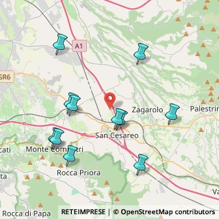 Mappa Via di Colle Chiuso, 00030 San Cesareo RM, Italia (4.53182)
