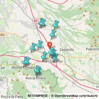 Mappa Via di Colle Chiuso, 00030 San Cesareo RM, Italia (3.56786)