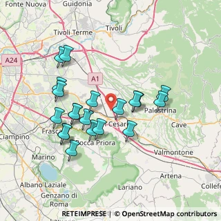 Mappa Via di Colle Chiuso, 00030 San Cesareo RM, Italia (7.3205)