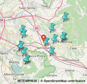 Mappa Via di Colle Chiuso, 00030 San Cesareo RM, Italia (7.795)