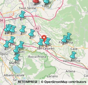 Mappa Via di Colle Chiuso, 00030 San Cesareo RM, Italia (10.952)