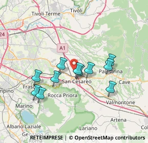 Mappa Via di Colle Chiuso, 00030 San Cesareo RM, Italia (6.49727)