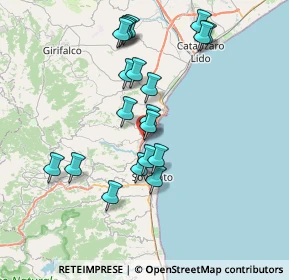 Mappa Via Nazionale, 88060 Montepaone CZ, Italia (7.86)