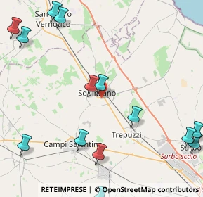 Mappa Via Lecce, 73018 Squinzano LE, Italia (6.355)