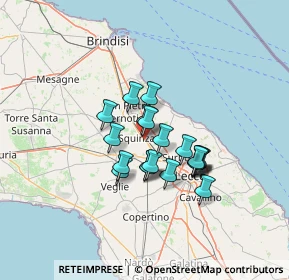 Mappa Via Lecce, 73018 Squinzano LE, Italia (10.3695)