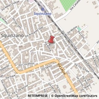 Mappa Via Tripoli, 30, 73018 Squinzano, Lecce (Puglia)