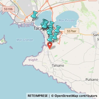 Mappa Giardini Cordelia Jannelli, 74100 Taranto TA, Italia (3.22909)