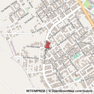 Mappa Via Raffaello Sanzio, 75, 73018 Squinzano, Lecce (Puglia)