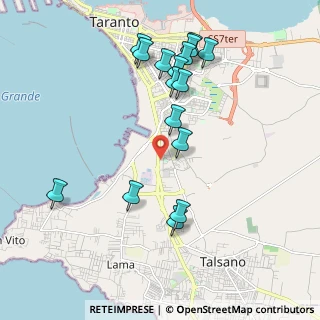 Mappa Viale Unità d'Italia, 74121 Taranto TA, Italia (2.23125)