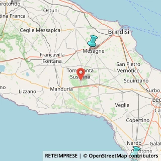 Mappa Via Giuseppe Mazzini, 72020 Erchie BR, Italia (55.72727)