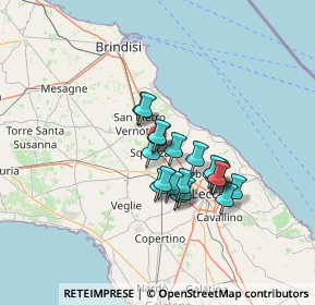 Mappa 73018 Squinzano LE, Italia (10.689)