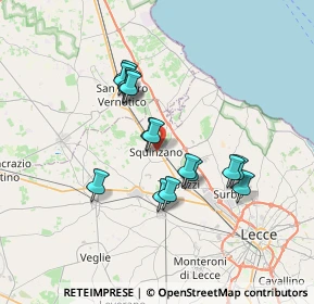 Mappa 73018 Squinzano LE, Italia (6.312)