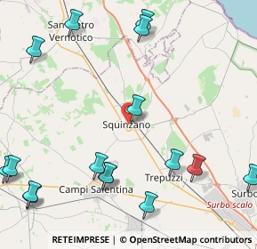 Mappa 73018 Squinzano LE, Italia (6.235)