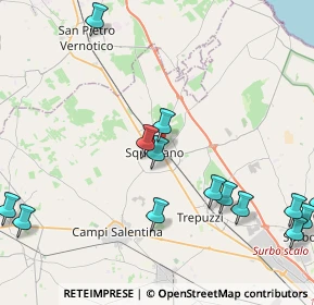 Mappa 73018 Squinzano LE, Italia (5.81571)