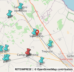 Mappa 73018 Squinzano LE, Italia (6.72833)