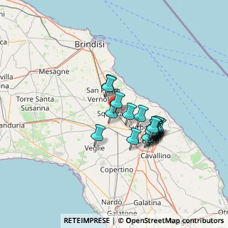 Mappa Via Tahon de Revel, 73018 Squinzano LE, Italia (11.82)
