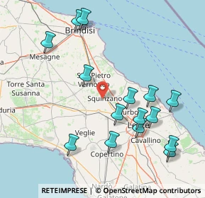 Mappa Via Cristoforo Colombo, 73018 Squinzano LE, Italia (18.96733)