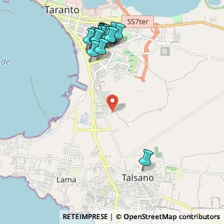 Mappa Via Tessaglia, 74121 Taranto TA, Italia (2.687)