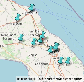 Mappa Via Paganini, 73018 Squinzano LE, Italia (15.37714)