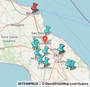 Mappa Via Paganini, 73018 Squinzano LE, Italia (16.89)