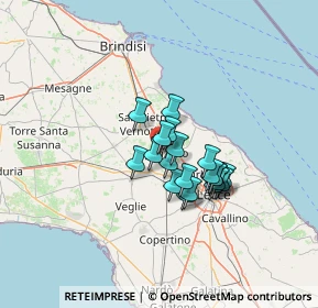 Mappa Via Risorgimento, 73018 Squinzano LE, Italia (9.768)