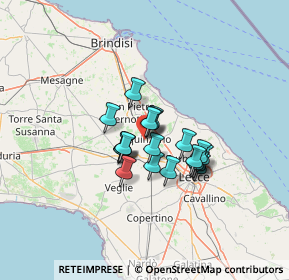 Mappa Via Risorgimento, 73018 Squinzano LE, Italia (9.39)