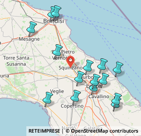 Mappa Piazza San Nicola, 73018 Squinzano LE, Italia (18.76333)