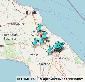 Mappa Piazza San Nicola, 73018 Squinzano LE, Italia (9.925)