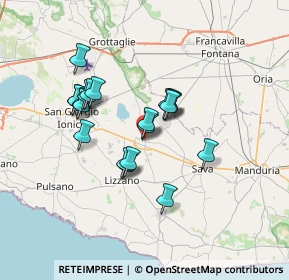 Mappa Via G Carducci, 74022 Fragagnano TA, Italia (6.082)