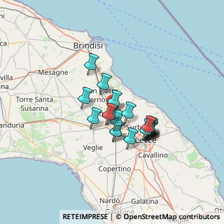 Mappa Via Mater Gratiae, 73018 Squinzano LE, Italia (10.669)