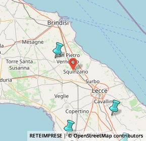 Mappa Via Tarantelli, 73018 Squinzano LE, Italia (39.37545)