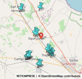 Mappa Via Ruggero Leoncavallo, 73018 Squinzano LE, Italia (4.48286)