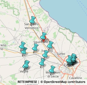 Mappa Via Ruggero Leoncavallo, 73018 Squinzano LE, Italia (10.741)