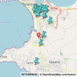 Mappa Via Unita' D'Italia, 74100 Taranto TA, Italia (2.717)