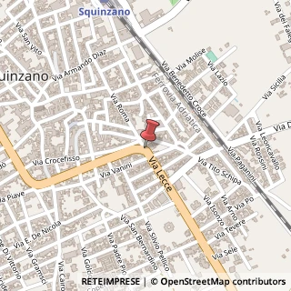 Mappa Via Vanini, 42, 73018 Squinzano, Lecce (Puglia)